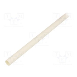 6 m x TE Connectivity - RNF-100-3/8-9-STK - Heat shrink sleeve, glueless,flexible, 2: 1, 9.5mm, L: 1.2m, white