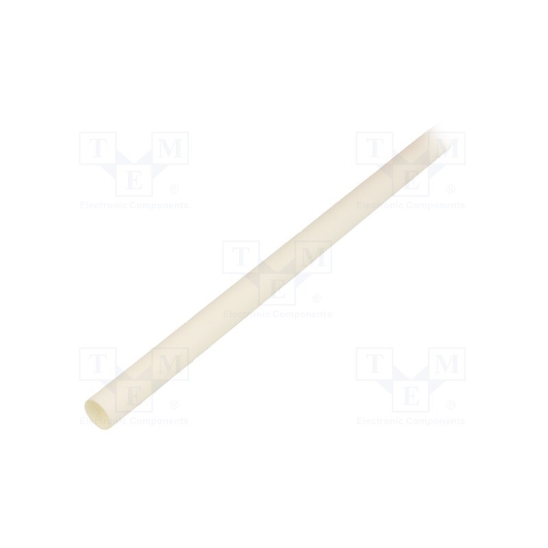 6 m x TE Connectivity - RNF-100-3/8-9-STK - Heat shrink sleeve, glueless,flexible, 2: 1, 9.5mm, L: 1.2m, white