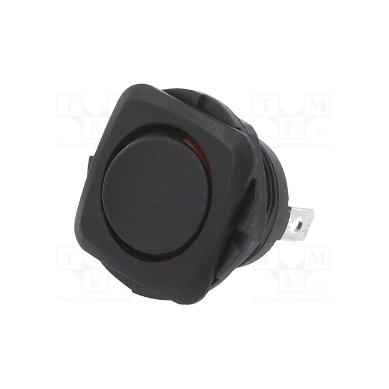 1 pcs x SWITCH COMPONENTS - RB1-1A-DC-2-R - ROCKER, SPST, Pos: 2, ON-OFF, 10A/28VDC, black, none, Rcont max: 50mΩ