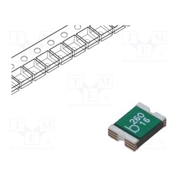 5 pcs x BEL FUSE - 0ZCG0260BF2B - Fuse: PTC polymer, 2.6A, Imax: 100A, 0ZCG, 1812