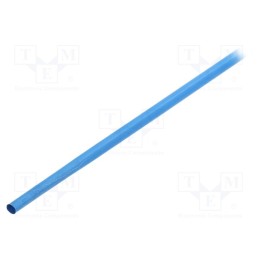 6 m x TE Connectivity - RNF-3000-6/2-6-STK - Heat shrink sleeve, glueless, 3: 1, 6mm, L: 1.2m, blue, polyolefine