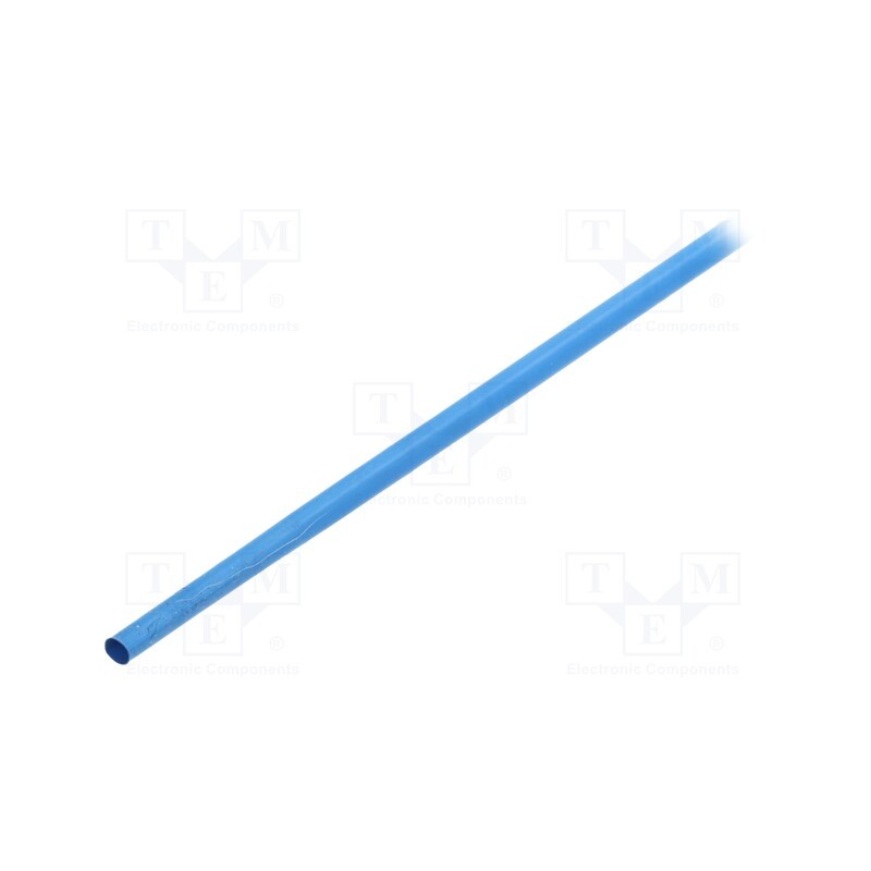 6 m x TE Connectivity - RNF-3000-6/2-6-STK - Heat shrink sleeve, glueless, 3: 1, 6mm, L: 1.2m, blue, polyolefine