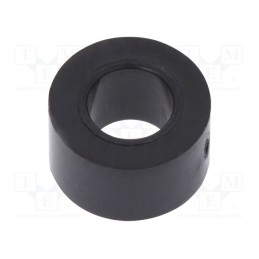 50 pcs x FIX&FASTEN - KDR04 - Spacer sleeve, cylindrical, polystyrene, L: 4mm, Øout: 7mm, black