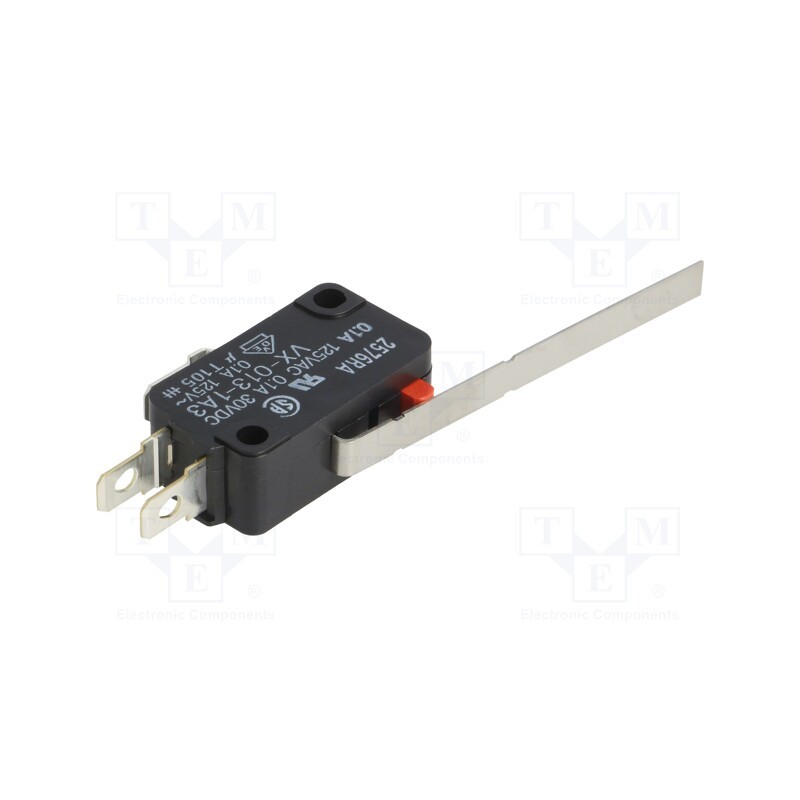 1 pcs x OMRON OCB - VX-013-1A3 - Microswitch SNAP ACTION, 0.1A/125VAC, 0.1A/30VDC, with lever