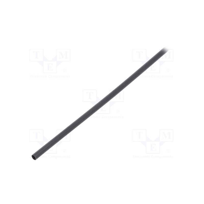 6 m x TE Connectivity - RNF-100-3/32-0-STK - Heat shrink sleeve, glueless,flexible, 2: 1, 2.4mm, L: 1.2m, black