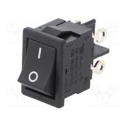 1 pcs x Marquardt - 01858.0103-02 - ROCKER, DPST, Pos: 2, ON-OFF, 4A/250VAC, black, IP40, 100mΩ, -20÷85°C