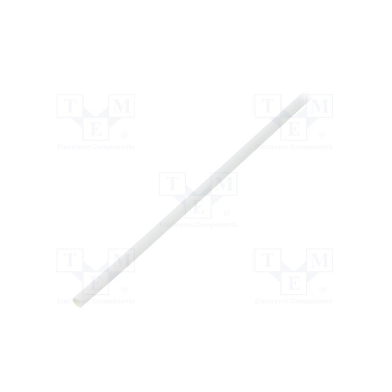 6 m x TE Connectivity - RNF-100-3/32-9-STK - Heat shrink sleeve, glueless,flexible, 2: 1, 2.4mm, L: 1.2m, white