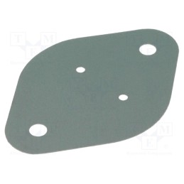 2 pcs x FISCHER ELEKTRONIK - WK 3 - Heat transfer pad: silicone, TO3, 0.45K/W, L: 42mm, W: 29mm, UL94V-0