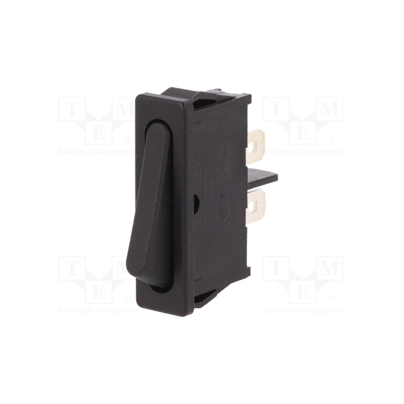 1 pcs x Marquardt - 1921.1102 - ROCKER, SPST, Pos: 2, OFF-ON, 6A/250VAC, black, IP40, none, 100mΩ