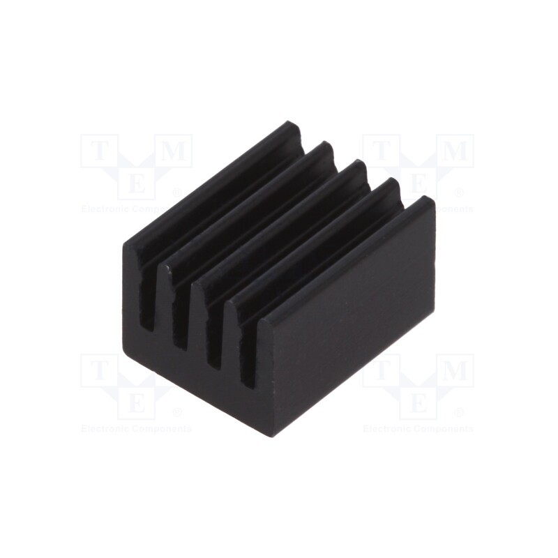 2 pcs x FISCHER ELEKTRONIK - ICKSMDN10SA - Heatsink: extruded, black, L: 10mm, W: 8mm, H: 6mm, 71K/W, aluminium
