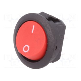 1 pcs x Marquardt - 1881.1104 - ROCKER, SPST, Pos: 2, ON-OFF, 12A/250VAC, red, IP40, none, 100mΩ, 1881