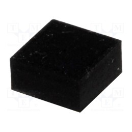 50 pcs x FIX&FASTEN - SF-001 - Self-adhesive foot, black, rubber, Y: 6.4mm, X: 6.4mm, Z: 3mm