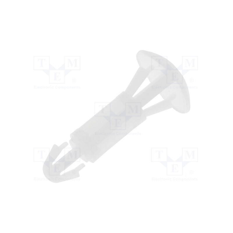 50 pcs x FIX&FASTEN - FIX-RCA-10 - Assembly stud, polyamide, L: 10mm, snap fastener, natural, UL94V-2