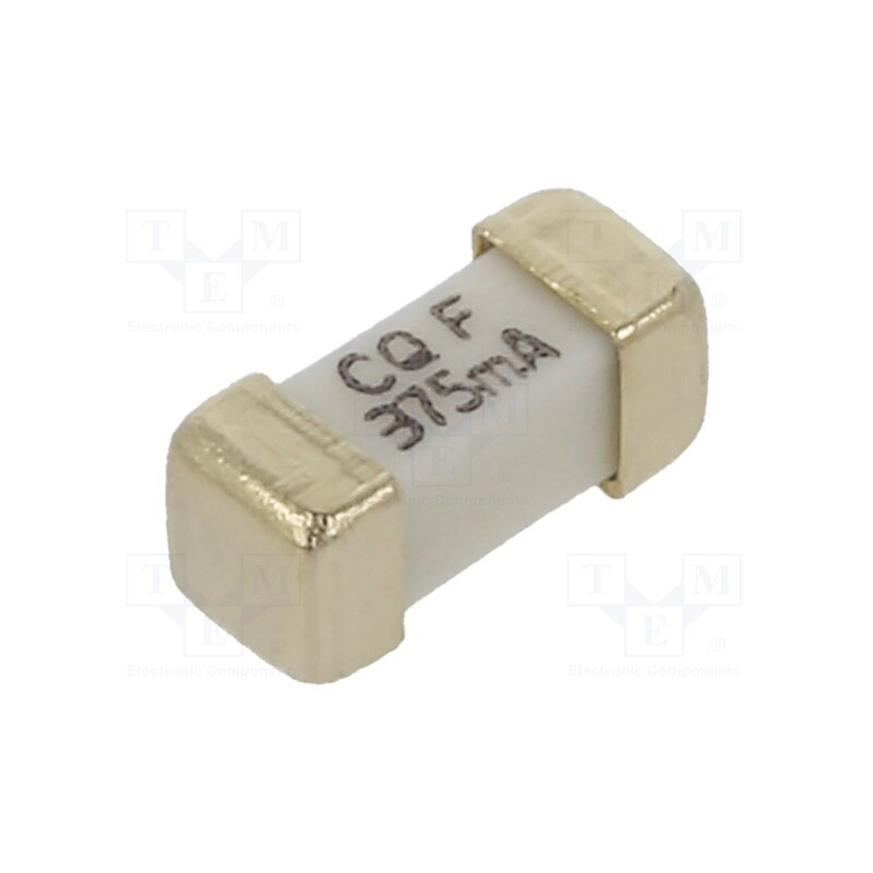 5 pcs x CONQUER ELECTRONIC - SEF 0.375A 125V (G) - Fuse: fuse, quick blow, 375mA, 125VAC, 125VDC, SMD, ceramic