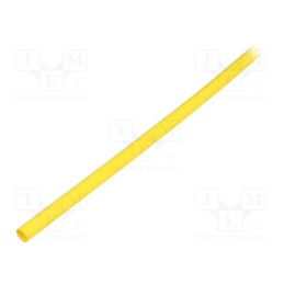 6 m x TE Connectivity - RNF-100-1/4-4-STK - Heat shrink sleeve, glueless,flexible, 2: 1, 6.4mm, L: 1.2m, yellow