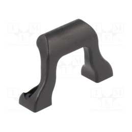 50 pcs x FIX&FASTEN - FIX-HAND-38V0B - Handle, polyamide, black, H: 9.5mm, L: 38mm, W: 25mm