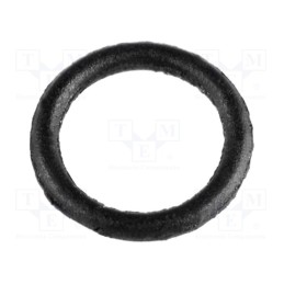 50 pcs x FIX&FASTEN - FIX-OR-2.8 - O-ring gasket, NBR rubber, Thk: 0.5mm, Øint: 2.8mm, black