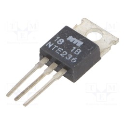 1 pcs x NTE Electronics - NTE236 - Transistor: NPN, bipolar, RF, 25V, 6A, 20W, TO220, Pout: 16W