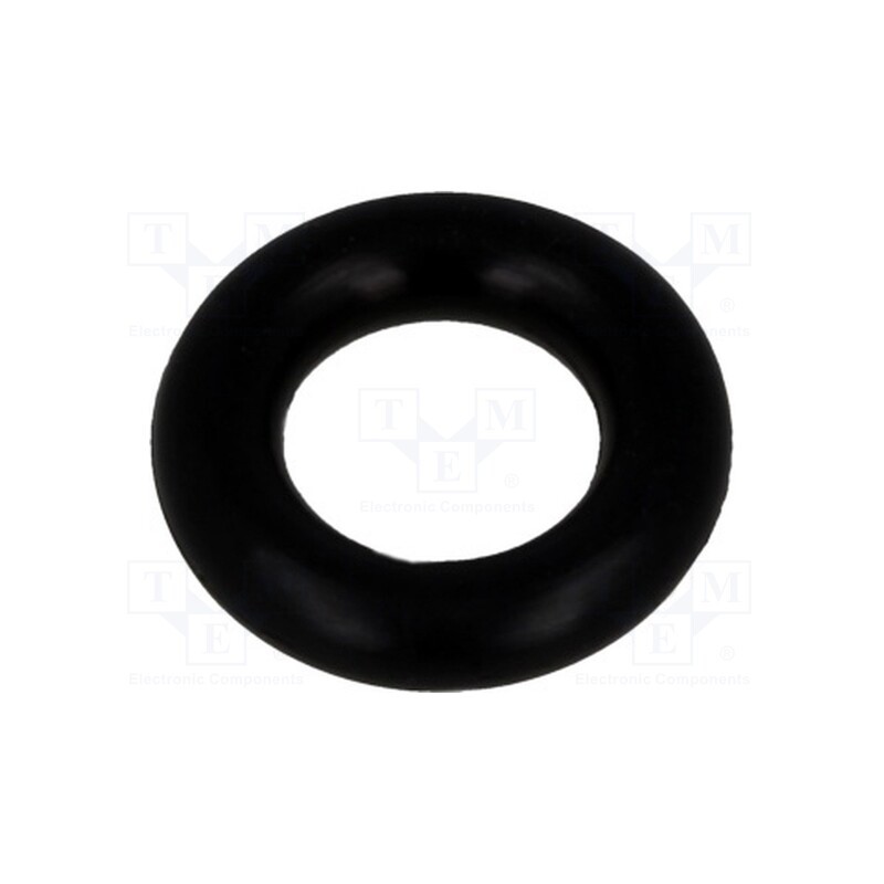 50 pcs x FIX&FASTEN - FIX-OR-6 - O-ring gasket, NBR rubber, Thk: 2.6mm, Øint: 6mm, black