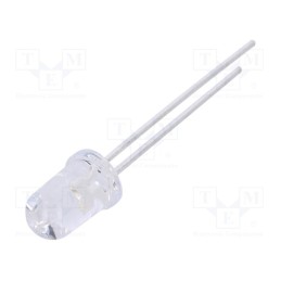 1 pcs x BROADCOM (AVAGO) - HLMP-CB1A-XY0DD - LED, 5mm, blue, 7200÷12000mcd, 15°, Front: convex, 2.8÷3.8V