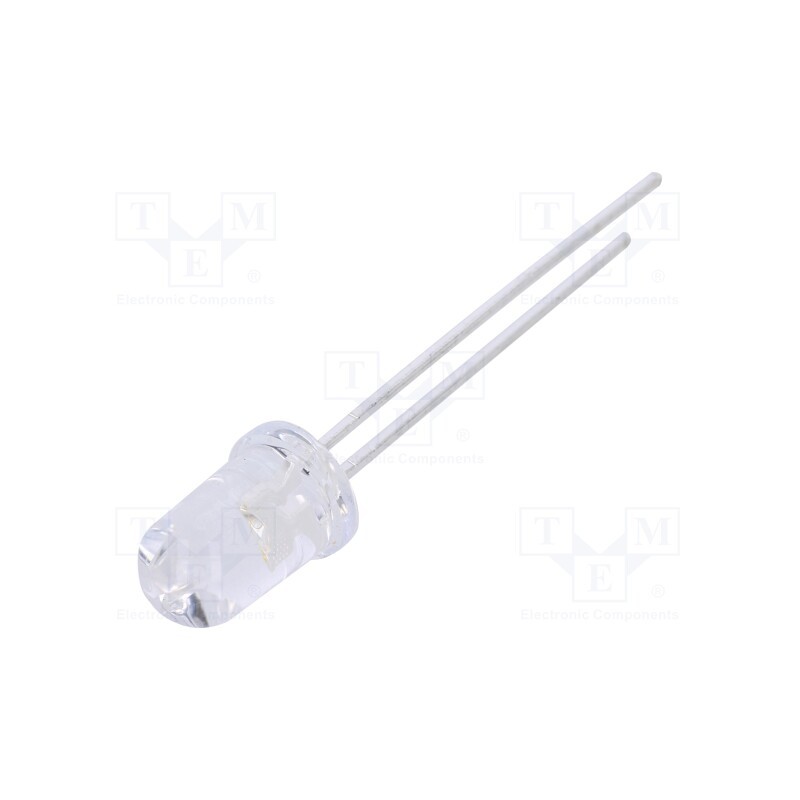 1 pcs x BROADCOM (AVAGO) - HLMP-CB1A-XY0DD - LED, 5mm, blue, 7200÷12000mcd, 15°, Front: convex, 2.8÷3.8V