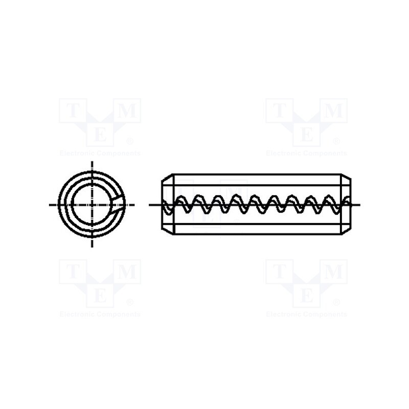50 pcs x BOSSARD - 1332317 - Springy stud, spring steel, BN 879, Ø: 2mm, L: 5mm