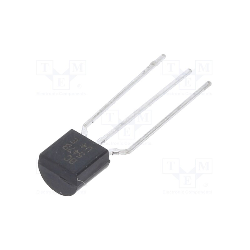 1 pcs x DIOTEC SEMICONDUCTOR - BC547B - Transistor: NPN, bipolar, 45V, 0.1A, 500mW, TO92