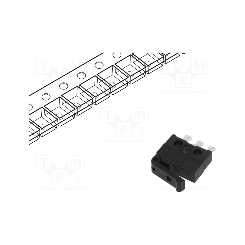 1 pcs x C&K - MDS6500AL02SL - Switch: detecting, Pos: 2, SPDT, 0.3A/30VDC, Leads: for PCB,angled