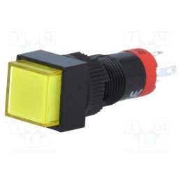 1 pcs x ONPOW - LAS3F-11Z/24/Y - Switch: push-button, Pos: 2, SPDT, 0.5A/250VAC, 1A/24VDC, ON-ON