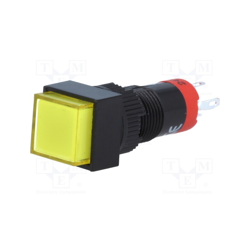 1 pcs x ONPOW - LAS3F-11Z/24/Y - Switch: push-button, Pos: 2, SPDT, 0.5A/250VAC, 1A/24VDC, ON-ON