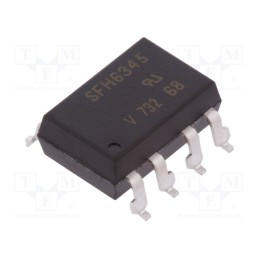 1 pcs x VISHAY - SFH6345-X007 - Optocoupler, SMD, Ch: 1, OUT: transistor, Uinsul: 5.3kV, 1Mbps