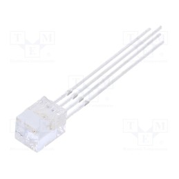 1 pcs x OPTOSUPPLY - OSTAMA7NE1B - LED, rectangular, 5x5x7mm, tricolour, RGB, 500÷750mcd, 750÷1120mcd