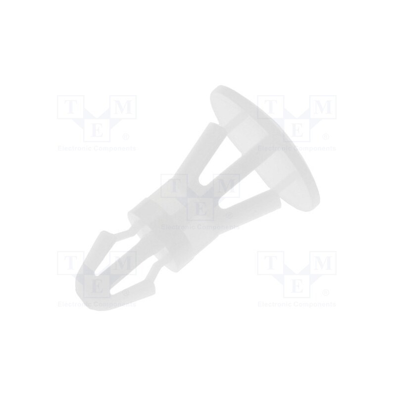 50 pcs x FIX&FASTEN - FIX-RBS-8 - Assembly stud, polyamide, L: 8mm, snap fastener, natural, UL94V-2