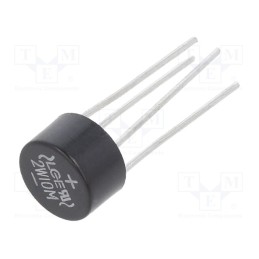 5 pcs x LUGUANG ELECTRONIC - 2W10M - Bridge rectifier: single-phase, Urmax: 1kV, If: 2A, Ifsm: 60A, round