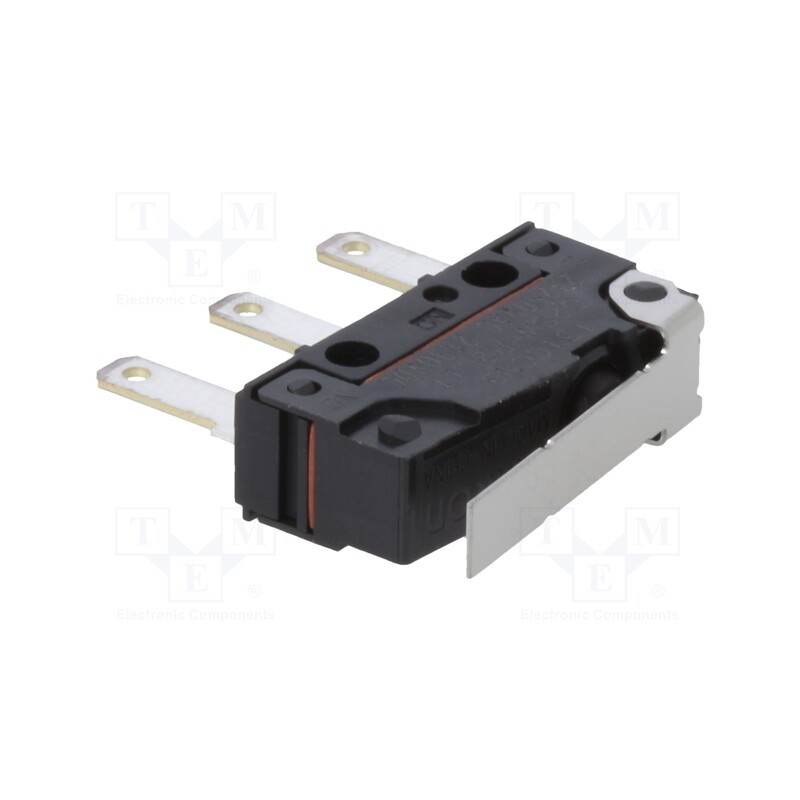 1 pcs x OMRON OCB - D2SWP2L1T - Microswitch SNAP ACTION, 2A/250VAC, with lever, SPDT, ON-(ON)