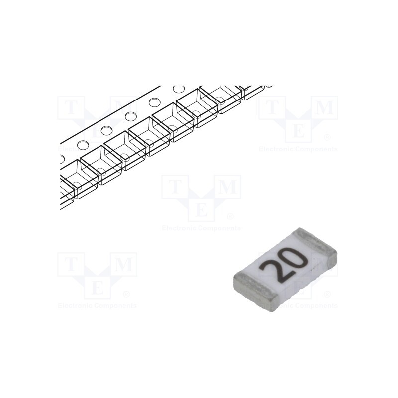 5 pcs x CONQUER ELECTRONIC - CQ12LV 20A 24V - Fuse: fuse, time-lag, 20A, 24VDC, SMD, ceramic, CQ, SMD
