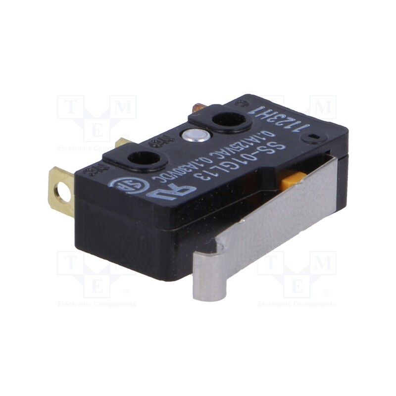1 pcs x OMRON OCB - SS-01GL13 - Microswitch SNAP ACTION, 0.1A/125VAC, 0.1A/30VDC, SPDT, ON-(ON)