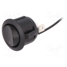 1 pcs x SCI - R13-112CL-02 - ROCKER, SPDT, Pos: 2, ON-ON, 20A/12VDC, black, LED,point, 12V, 50mΩ