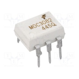 1 pcs x ONSEMI - MOC3082M - Optotriac, 5.3kV, Uout: 800V, zero voltage crossing driver, DIP6