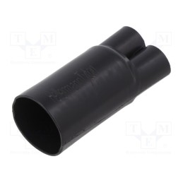 10 pcs x HELLERMANNTYTON - 402-16039 - Cable breakout, black, crosslinked polyolefin POX