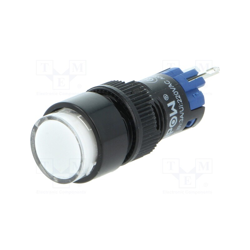 1 pcs x ONPOW - LAS2Y-11Z/24/W - Switch: push-button, Pos: 2, SPDT, 0.5A/250VAC, 1A/24VDC, ON-ON
