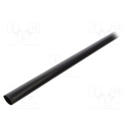 10 pcs x HELLERMANNTYTON - 323-50190 - Heat shrink sleeve, 3: 1, 19mm, L: 1m, black