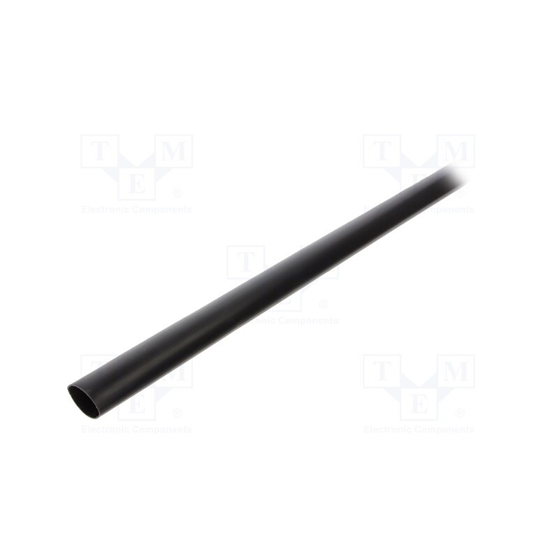 10 pcs x HELLERMANNTYTON - 323-50190 - Heat shrink sleeve, 3: 1, 19mm, L: 1m, black