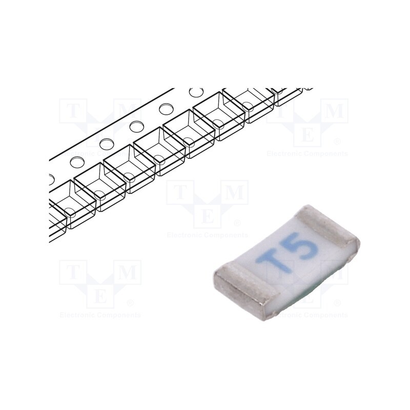 5 pcs x BEL FUSE - 0685T5000-01 - Fuse: fuse, time-lag, 5A, 63VAC, 63VDC, SMD, ceramic, C1T, 1206