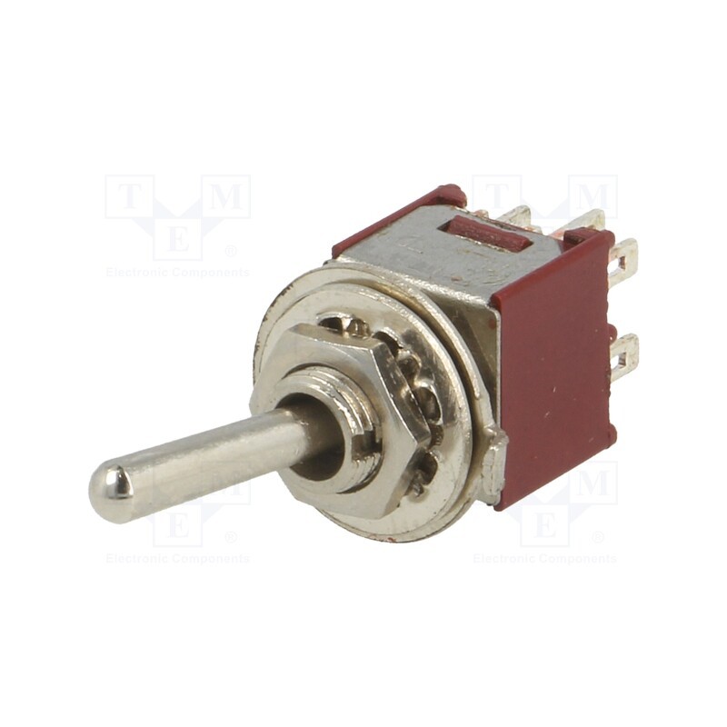 1 pcs x - TSSM2032A1 - Switch: toggle, Pos: 3, DP3T, ON-OFF-ON, 1A/250VAC, -55÷65°C, 20mΩ