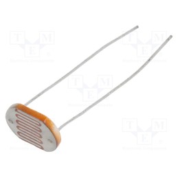 1 pcs x NTE Electronics - 02-LDR14 - Photoresistor, 200mW, 30÷50kΩ, 560nm, THT, ØLED: 12mm, 200VDC