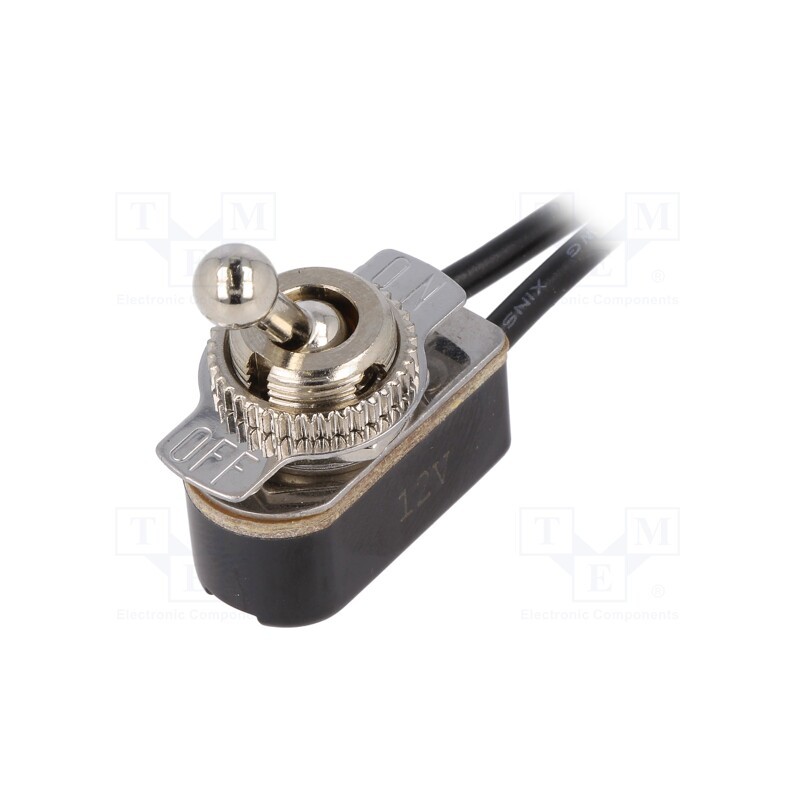 1 pcs x SCI - R13-36A2-11-HPR - Switch: toggle, Pos: 2, SPST, ON-OFF, 3A/250VAC, Leads: leads 150mm