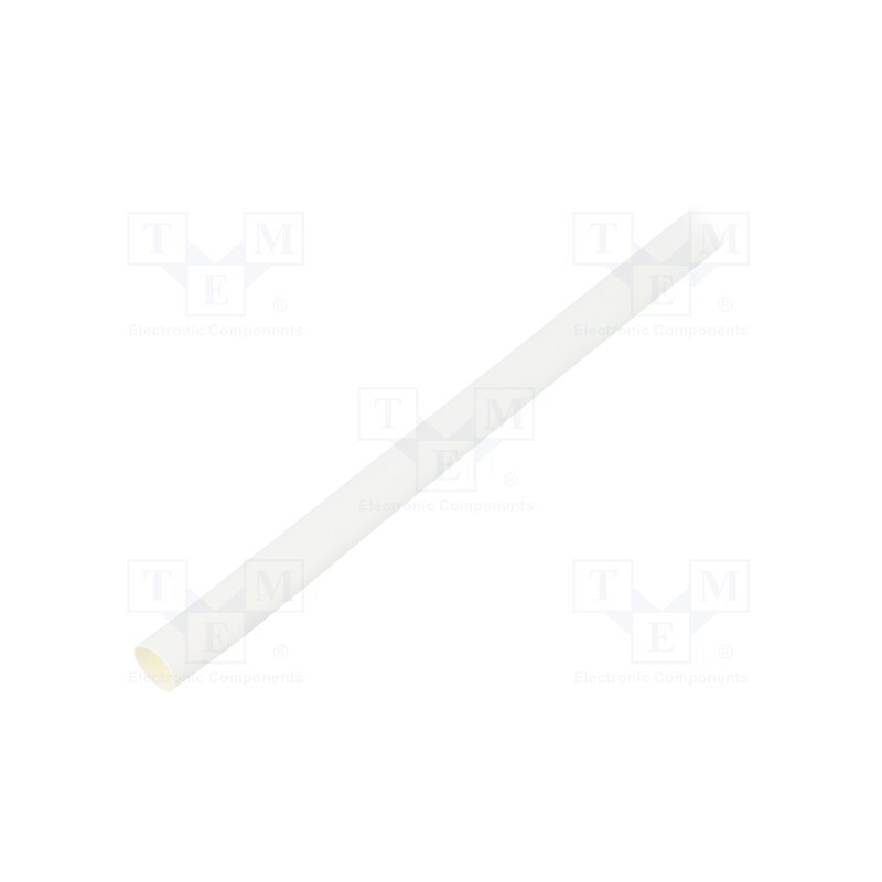 10 m x TE Connectivity - RNF-100-1/4-9 - Heat shrink sleeve, glueless,flexible, 2: 1, 6.4mm, L: 10m, white