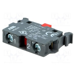 1 pcs x ABB - 1SFA611610R1010 - Contact block, 22mm, front fixing, Contacts: NC