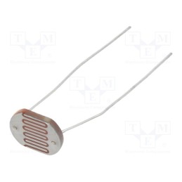 1 pcs x NTE Electronics - 02-LDR12 - Photoresistor, 200mW, 5÷10kΩ, 560nm, THT, ØLED: 12mm, 200VDC